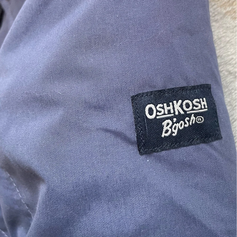 NWT OshKosh B'gosh Toddler 2T Navy Puffer Jacket with Sherpa-Lined Hood